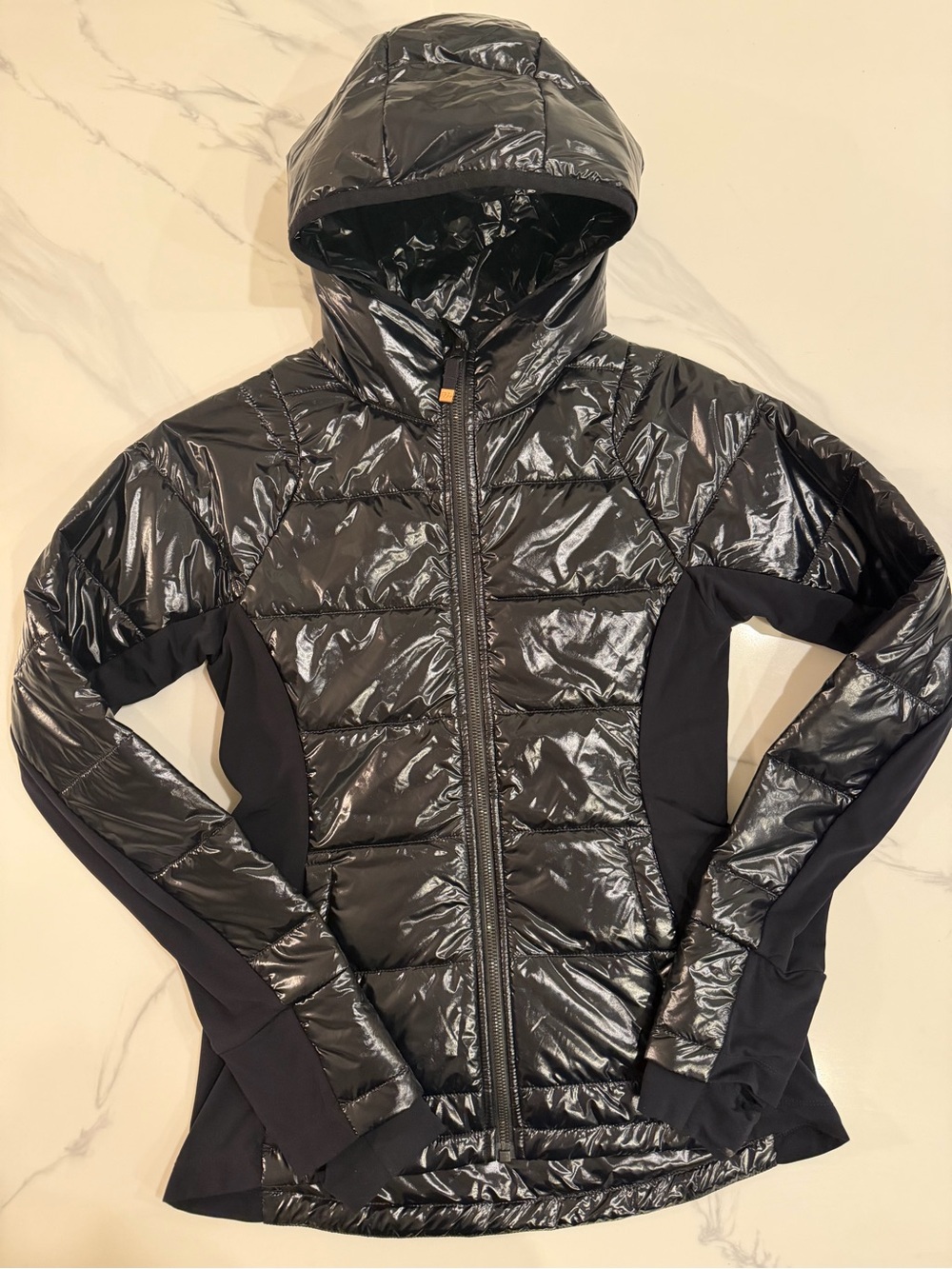 Ivory Lane Insulated Puffer Jacket - Black Size 4